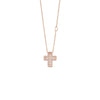 Belle Époque Pink Gold and Diamonds Necklace, 19x16mm